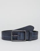 Esprit Stitched Belt - Navy