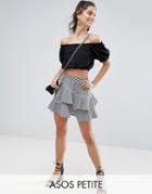 Asos Petite Gingham Mini Skirt - Multi