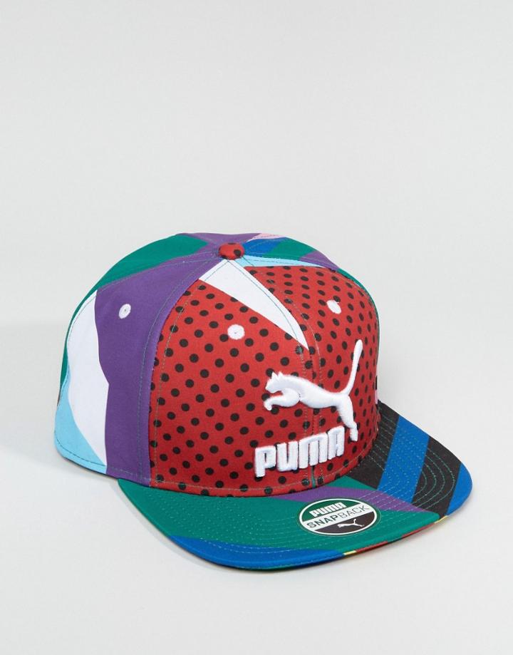 Puma X Dee & Ricky Snapback Cap In Multi Color 2103001 - Multi