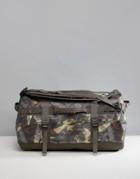 The North Face Base Camp Duffel Bag Small 50 Litres In Tropical Camo/green - Green