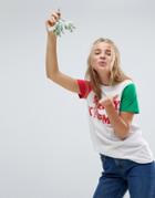 Asos Holidays T-shirt With Merry Kissmas - White