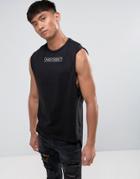 Night Addict Logo Oversized Tank - Black