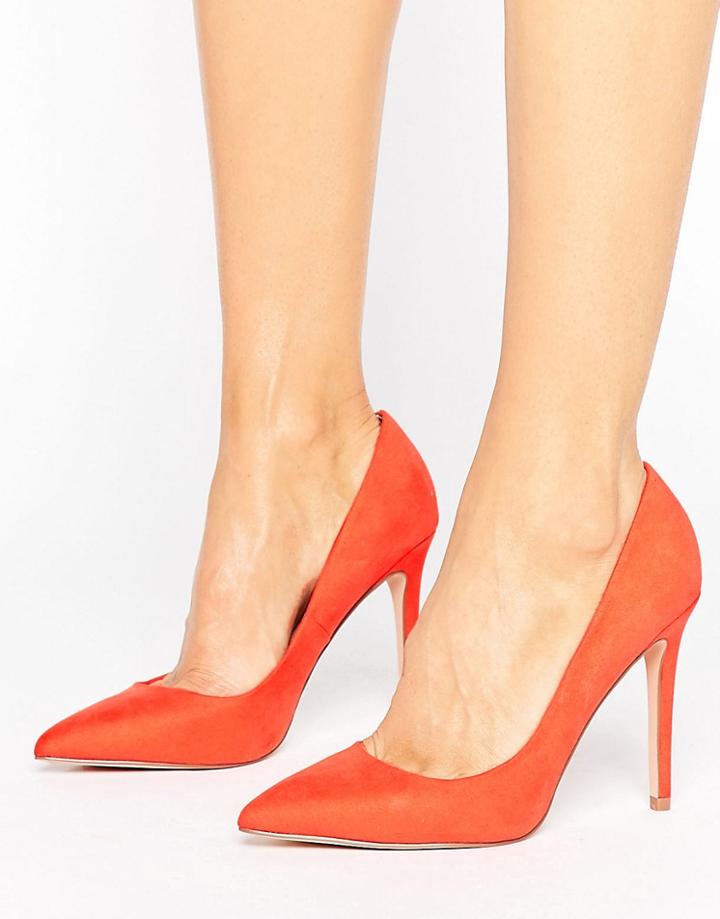 Faith Chloe Pointed Pumps - Orange