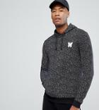 Good For Nothing Tall Hoodie In Black Speckle - Black