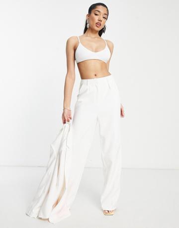 The Frolic Relaxed Tailored Pants In Ivory-white
