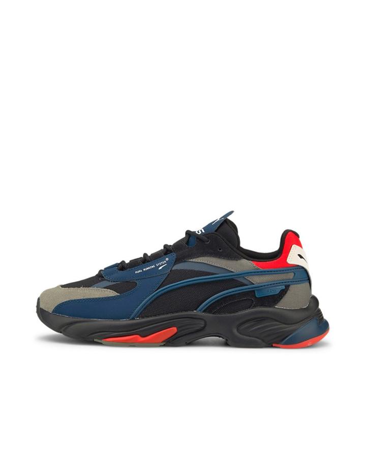 Puma Rs-connect Dust Chunky Sneakers In Gray/black