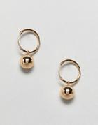 Weekday Ball Earrings In Gold - Gold
