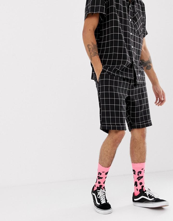 Sixth June Shorts In Black Check