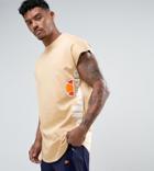 Ellesse T-shirt With Cap Sleeve In Stone - Stone