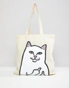 Ripndip Lord Nermal Canvas Tote Bag - Beige