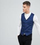 Noak Vest In Cotton Sateen - Navy