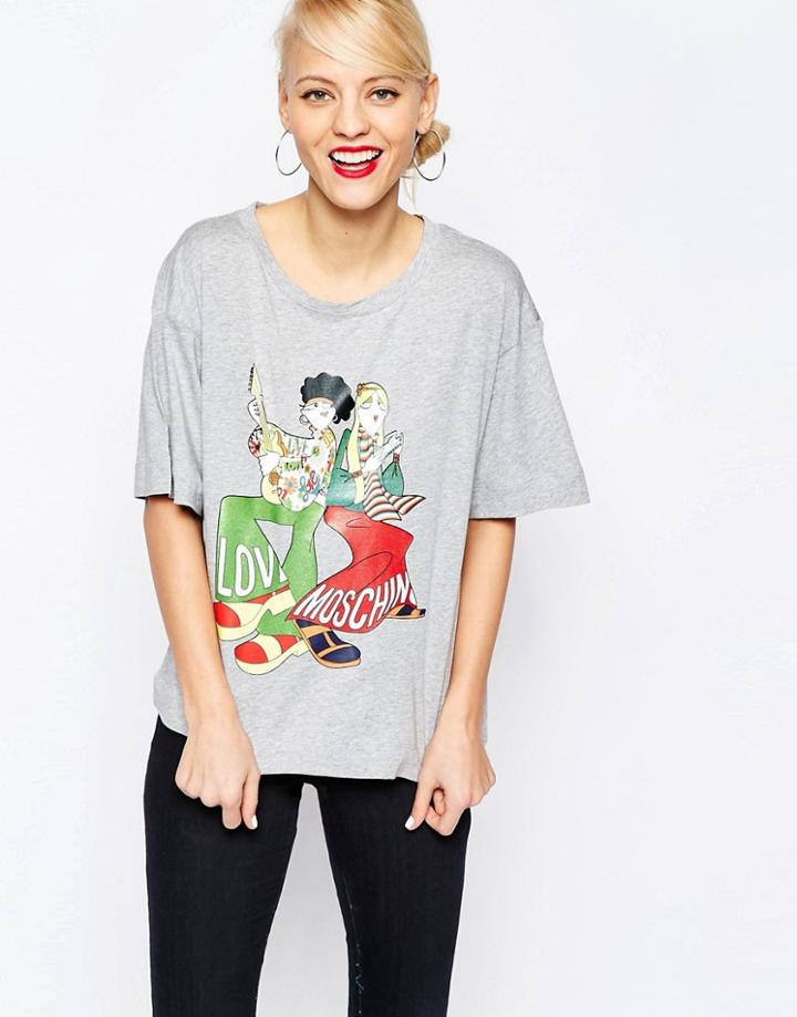 Love Moschino Hippie Chick T-shirt - Gy1