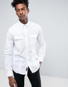 Religion Smart Military Slim Shirt - White