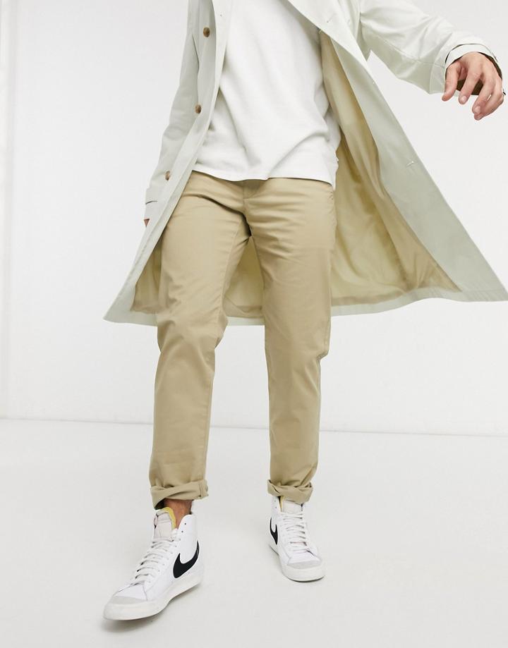 Farah Elm Organic Cotton Chinos In Beige-neutral