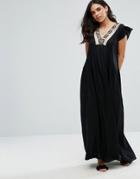 Raga Moonlit Dance Maxi Dress - Black