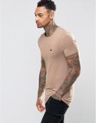 Asos Extreme Muscle T-shirt With Logo In Brown - Nutella