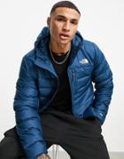 The North Face Aconcagua 2 Hooded Jacket In Blue-blues