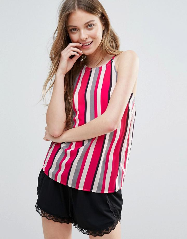 Madam Rage Stripe Cami Top - Pink