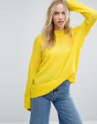 Weekday Soft Knit Sweater - Yellow