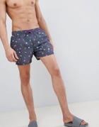 Le Breve Retro Swim Short-black