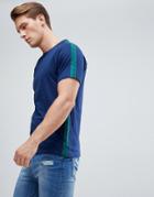 D-struct Side Taped T-shirt - Navy
