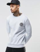 Hype Sweatshirt With Crest Logo - Blue