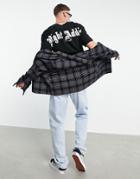 Night Addict Logo Back Printed T-shirt In Black