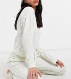 Asos Design Tall Basic Sweatshirt & Sweatpants Set In Oatmeal-neutral