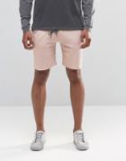 Asos Jersey Shorts In Light Pink - Rose Dust
