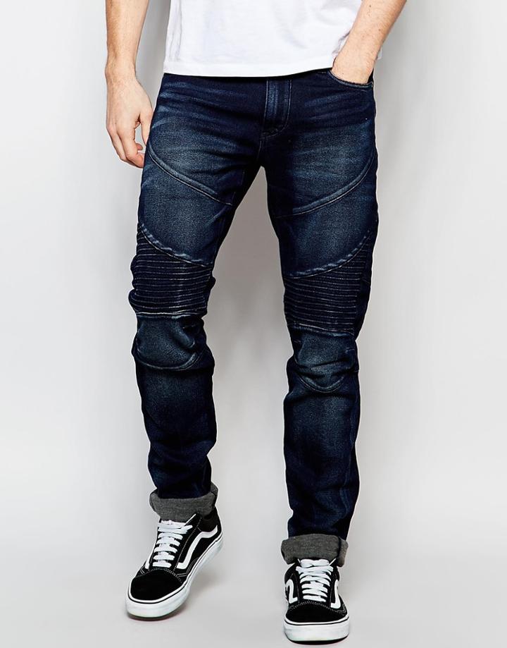 True Religion Sweatpant Rocco Moto Slim Fit Biker Detail - Chtd Deep Shadow