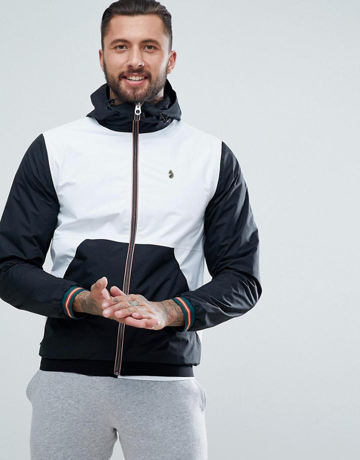 Luke Sport Nurmi Full Zip Windbreaker In White Mix - White