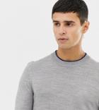 Collusion Skinny Fit Crew Neck Sweater In Gray - Gray