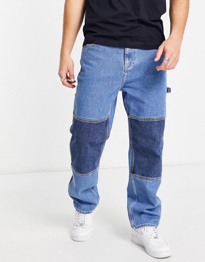 Tommy Jeans Recycled Cotton Skater Carpenter Jeans In Blue