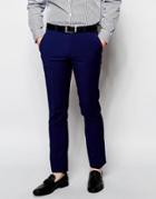 Ben Sherman Plain Suit Pants - Blue
