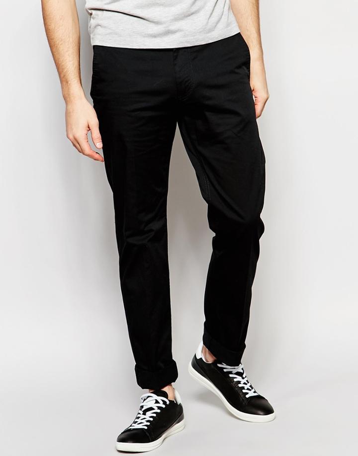 Diesel Chinos Chi-pitt Slim Fit In Black - Black