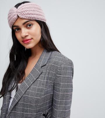 Stitch & Pieces Blush Knitted Headband - Pink