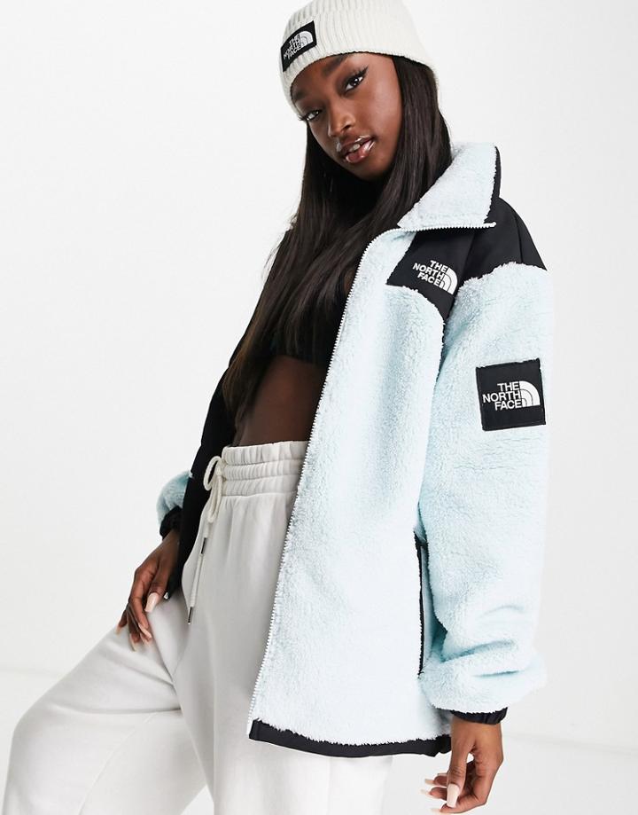 The North Face Black Box Oversized Sherpa Fleece In Blue-blues