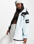 The North Face Black Box Oversized Sherpa Fleece In Blue-blues