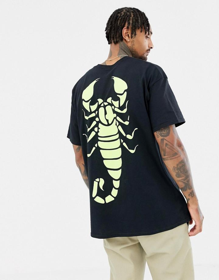 Hnr Ldn Scorpio Back Print T-shirt - Black