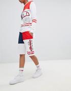 Ellesse Heritage Oversized Basketball Short Co-ord In Vintage Italia Print - Multi
