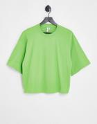 & Other Stories Organic Cotton Oversized T-shirt In Green