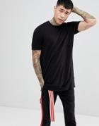 Asos Knitted T-shirt In Black - Black