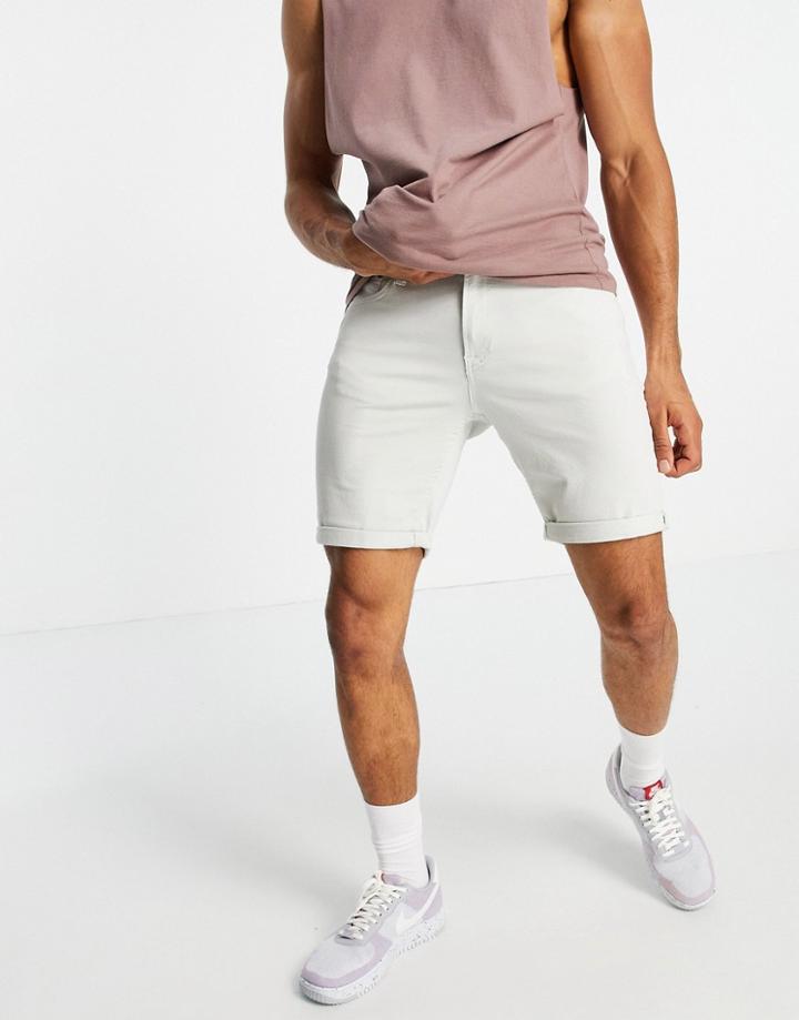 Jack & Jones Intelligence 5 Pocket Shorts In Off White