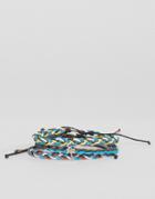 Classics 77 Palm Tree Wax Cord Bracelets In 3 Pack - Multi