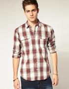 Jack & Jones Vintage Richard Plaid Check Shirt - Red
