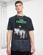 Topman Oversized Fit T-shirt With The Exorcist Print In Black