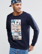 Adidas Originals Bts Crew Sweatshirt Ay7799 - Blue