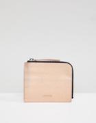 Monki Holographic Zip Wallet In Pink - Clear