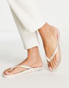 Ipanema Anatomic Flip Flops In Beige Print-neutral