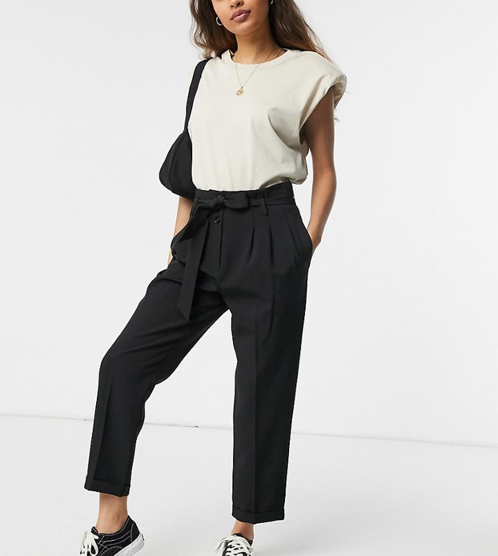 Miss Selfridge Petite Slim Leg Pants In Black
